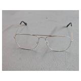 H&M Navigator Style Eyeglasses - Gold - 307371