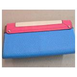 Coach Swagger Wristlet in Rainbow Color / Black Leather