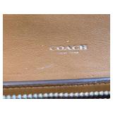 Coach Swagger Wristlet in Rainbow Color / Black Leather