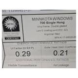 2-Panel Window - 700 Single Hung Low E Double Glaze Argon Filled by Minnkota Windows 4' x 28' x 63'