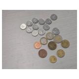 Lot of (22) Foreign Coins
