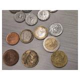Lot of (22) Foreign Coins