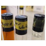Lot of (5) Roll-On Perfumes - Fran (x3), Myrrh (x1), Amber White (x2)