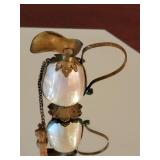 Antique Victorian Mother of Pearl Palais Royal Perfume Bottle Scent Flask