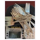 Wallace Sterling Silver Flatware Service for 20 ~ Rose Ppoint, 4341g