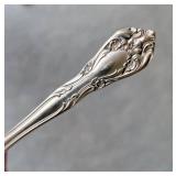 Alvin Sterling Silver Spreader and Demitasse Spoon Service  ~ Chateau Rose, 417g