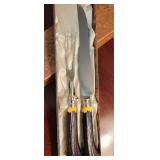 Sheffield Letham & Owen Antler Handle Carving Set