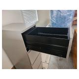 Tall Gray 4 Drawer Stack Filing Cabinet