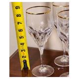 Gorham Gold Rim Wine Crystal Service for 13 ~ 9'