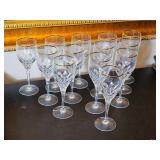 Gorham Gold Rim Wine Crystal Service for 13 ~ 8'