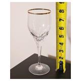 Gorham Gold Rim Wine Crystal Service for 13 ~ 8'