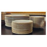 Noritake Fine China Dinnerware Service for 13 ~ Golden Cove