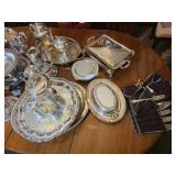 Massive Collection of Silverplate Serving Pieces