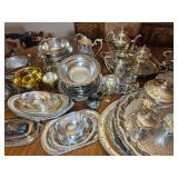 Massive Collection of Silverplate Serving Pieces