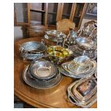 Massive Collection of Silverplate Serving Pieces