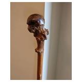 Antique Burlwood Knot Walking Stick Cane