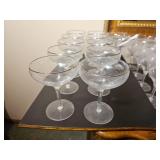 Olympia Platinum Brimmed Stemware Glasses