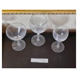 Olympia Platinum Brimmed Stemware Glasses