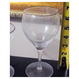 Olympia Platinum Brimmed Stemware Glasses