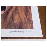 Singed Serio lithograph Young Warrior ? Bone Andrew