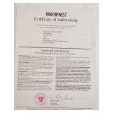 Singed Serio lithograph Young Warrior ? Bone Andrew