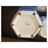 Collection of Oriental Ginger Jars and Dcor Vase White & Blues