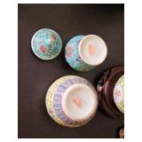 Collection of Colorful Oriental Ginger Jars and Dcor Vase