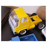 Series of Tonka Yellow Gas Turbine Semi-Truck Cab, NO. 90 Livestock Van Cab & NO. 52030 Jeep Truck