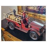 Reproduction Leonardo Luna Wooden Fire Truck Toy