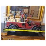 Reproduction Leonardo Luna Wooden Fire Truck Toy