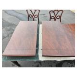 Stunning Century Furniture American Empire Dining Table Set (6 Chairs, 2 Leaves, Pads)