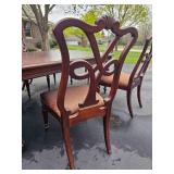 Stunning Century Furniture American Empire Dining Table Set (6 Chairs, 2 Leaves, Pads)