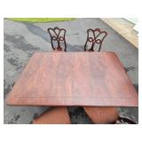 Stunning Century Furniture American Empire Dining Table Set (6 Chairs, 2 Leaves, Pads)