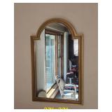 Gold Frame Arched Dcor Mirror