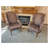 Henredon Wingback Armchair Pair