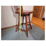 Colonial Spindle Back Counter Stools Pair