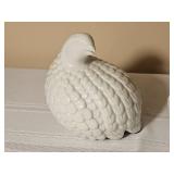 Contemporary Porcelain Quail Figures