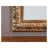Impressionist White Rose Still Life in Guilt Regency Frame