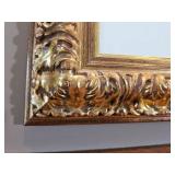 Impressionist White Rose Still Life in Guilt Regency Frame