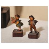 Antique Carved Italian Bank  Characters ( Drummer & Clarinet)