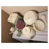 Pfaltzgraff Unique Service Pieces ( Cookie Jar, Lidded Bowl, Coffee Set, Gravy Boat)