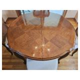Scalloped Edge Provincial Kitchenet Table (Four Chairs & Additional Leaf)