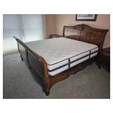 Louis XV French Sleigh Bed from Hickory White Furniture