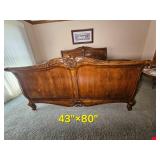 Louis XV French Sleigh Bed from Hickory White Furniture