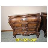 Louis XV French Provincial Nightstand pair from Hickory White Furniture