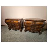 Louis XV French Provincial Nightstand pair from Hickory White Furniture
