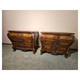 Louis XV French Provincial Nightstand pair from Hickory White Furniture