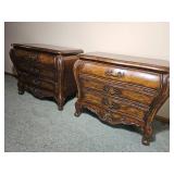Louis XV French Provincial Nightstand pair from Hickory White Furniture