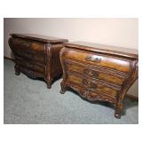 Louis XV French Provincial Nightstand pair from Hickory White Furniture