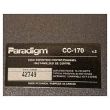 Paradigm CC 170 v2 Center Channel with Matching Speakers Set